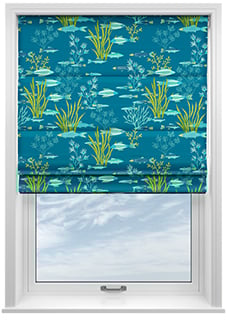 Shallows, Aquarius - Motorised Roman Blind